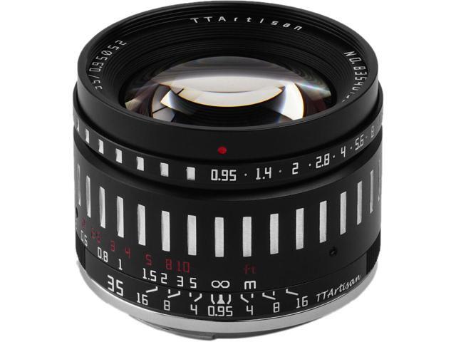 TTArtisan 35mm f/0.95 Lens for Fuji X, Black & Silver #C35095-BS-X