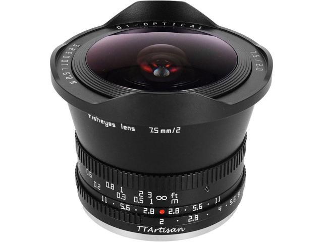 TTArtisan 7.5mm f/2 Fisheye Lens for Sony E, Black