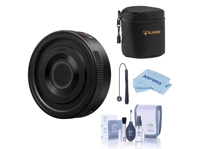 Panasonic LUMIX S 26mm f/8 Lens, Bundle with Small Lens Case, Cleaning Kit, Cleaning Cloth and Lens Cap Tether