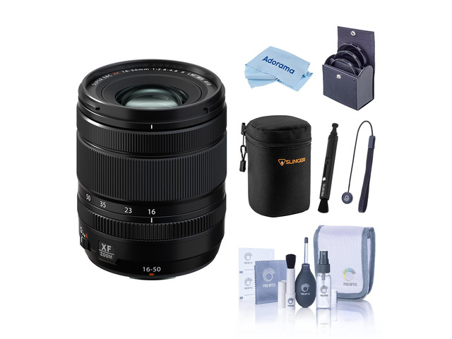 Fujifilm XF 16-50mm f/2.8-4.8 R LM WR Lens, Bundle with Included Value
