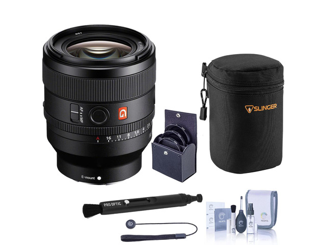 Sony FE 50mm f/1.4 GM Lens, Bundle with 67mm Filter Kit, Soft Lens Case and Cleaning Kit