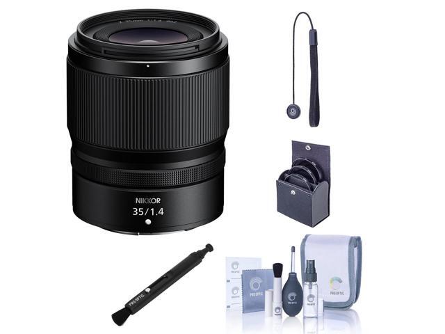 Nikon NIKKOR Z 35mm f/1.4 Lens, Bundle with 62mm Filter Kit, Lens Pen Lens Cleaner, Cleaning Kit and Lens Cap Tether