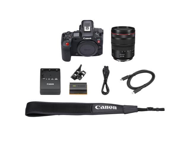 Canon - EOS R5 C 8K Video Mirrorless Cinema Camera with RF24-105mm f/4 L IS USM Lens - Black - image 3