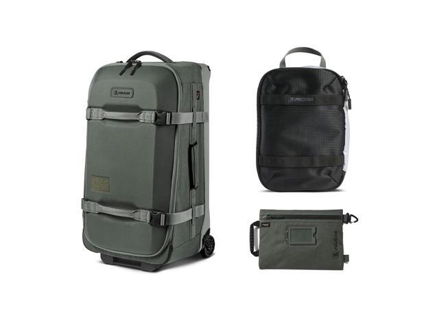 Pelican Aegis HY28 28' Wheeled Check-In Roller Hybrid Duffel Bag, Charcoal, Bundle with PCM ModPak Packing Cube and SPL ModPak Storage Pouch