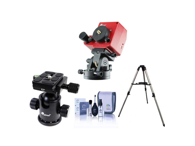 iOptron SkyTracker Pro Camera Mount with Polar Scope, Mount Only - Bundle With iOptron SkyTracker Ball Head v2, iOptron Stainless Steel Tripod,...