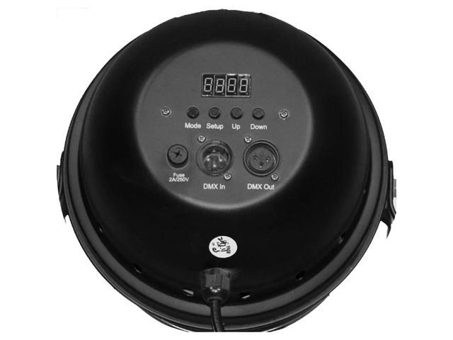 idance dj142black 125 watt led par can with dmx control