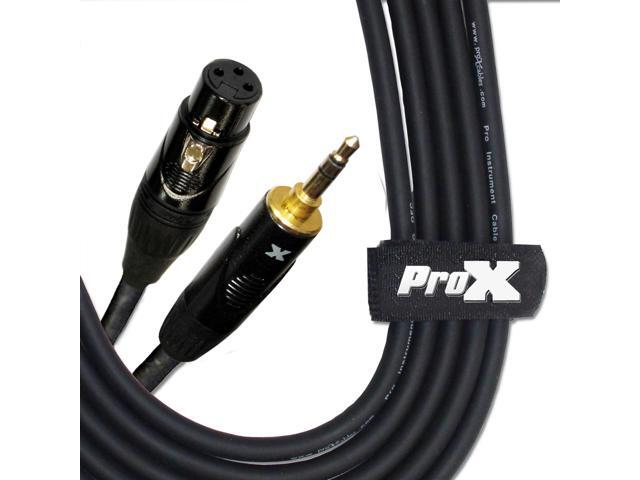 ProX XC-MXF05 5' TRS-M Mini to XLR3-F Unbalanced High Performance Audio Cable