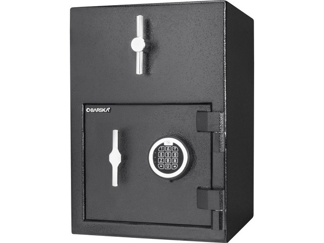 Barska 1.15 Cubic Foot Rotary Hopper Keypad Depository Safe