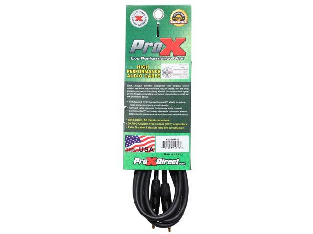 ProX XC-MM10 10 1/8 (3.5mm) TRS-M Mini to 1/8 (3.5mm) TRS-M Mini Balanced High Performance Audio Cable - image 4