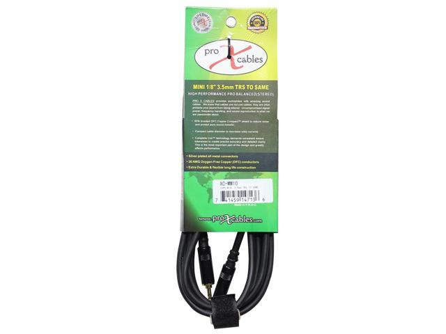 ProX XC-MM10 10 1/8 (3.5mm) TRS-M Mini to 1/8 (3.5mm) TRS-M Mini Balanced High Performance Audio Cable - image 7