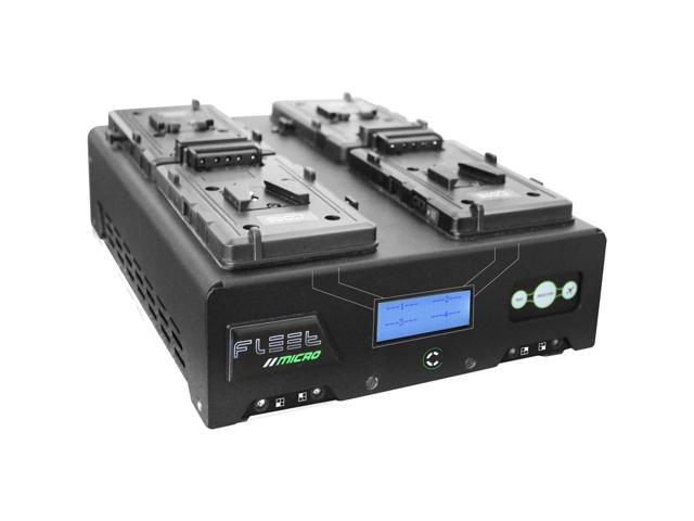 Core SWX Fleet Micro 3A Digital Quad Charger for 4x V-Mount Batteries