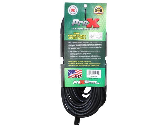 ProX XC-MIC100 100' XLR-F to XLR-M Balanced High Performance Microphone Cable