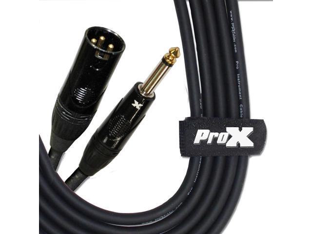 ProX XC-PXM25 25' 1/4' TS-M to XLR-M Unbalanced High Performance Audio Cable