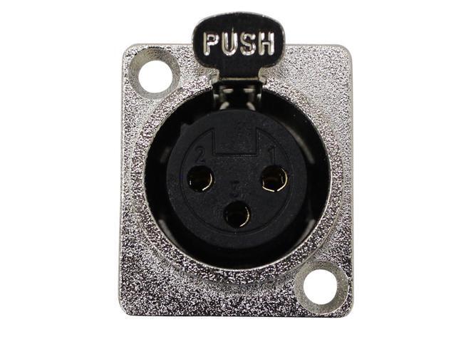 ProX XC-3FDM XLR Female to Male Adapter for Panel Mount