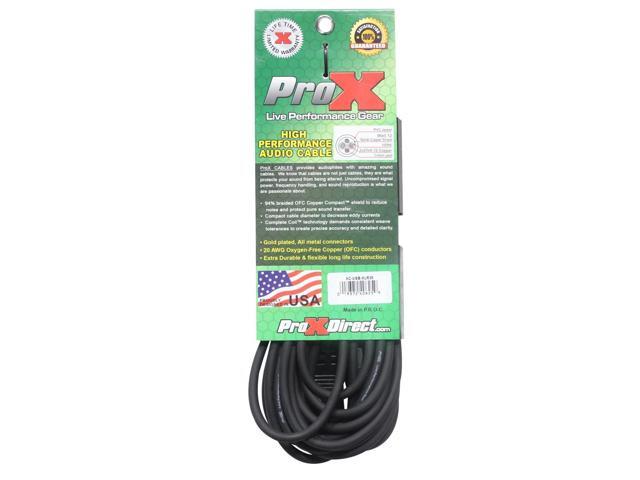ProX 25' XLR-F to USB High Performance Audio Cable, 20AWG