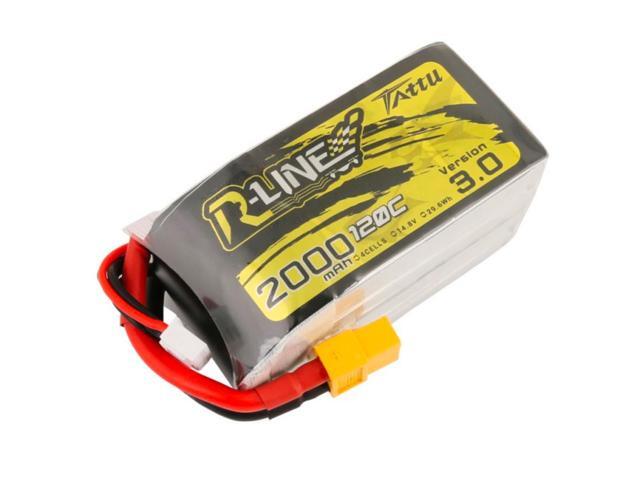 Tattu R-Line Version 3.0 2000mAh 14.8V 120C 4S1P Lipo Battery Pack with XT60 Plug