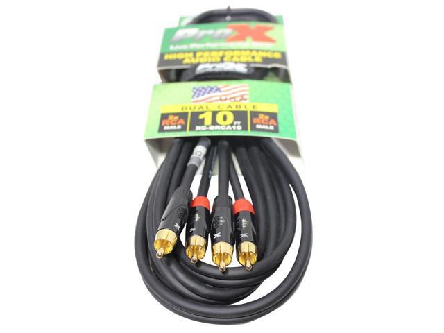 ProX XC-DRCA10 10 Dual RCA-M to Dual RCA-M Unbalanced High Performance Audio Cable - image 5