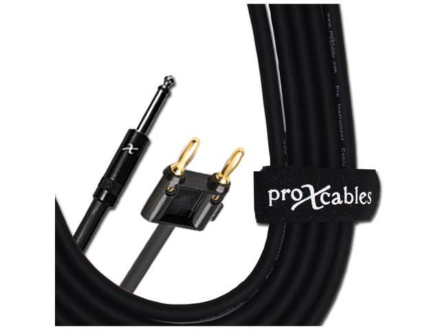 ProX XC-QB100 100 Ft.1/4' TS-M to Banana High Performance Speaker Cable 12-AWG