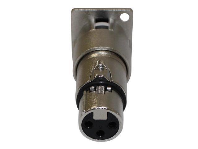 ProX XC-3MDF XLR Male to Female Adapter for Panel Mount