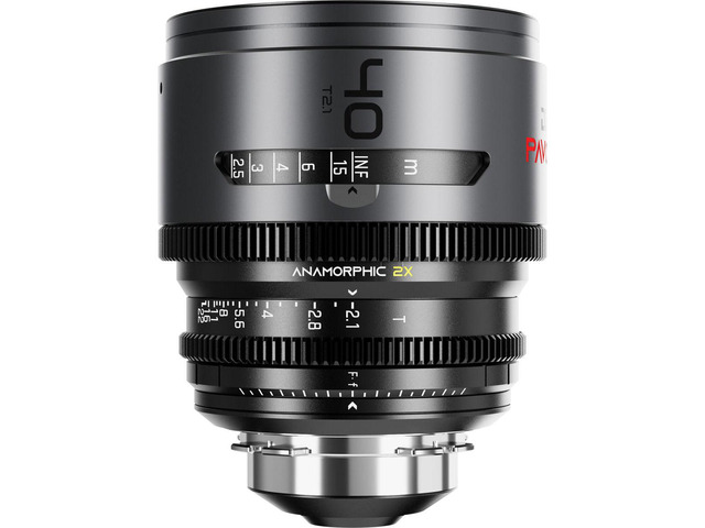DZOFILM DZOFilm PAVO 40mm T2.1 2x Anamorphic Prime Lens for PL/EF Mount, Neutral Coating (Feet)