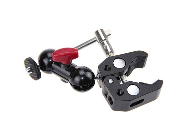 CAMVATE Super Clamp with 360 Degree Rotating Mini Ball Head Mount