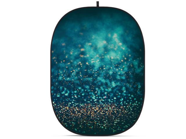 Glow CBA-TB0012 5x6.5' Fabric Collapsible Backdrop, Bokeh Textured
