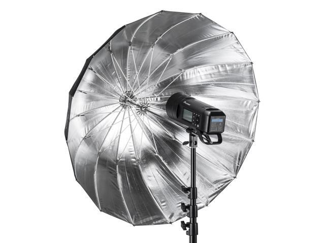 Glow Easy Lock Medium Deep Silver Fiberglass Umbrella (33')