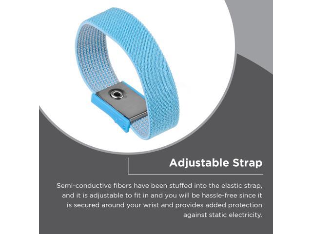 Green Extreme 6' Anti-Static Wrist Strap, 10-Pack Adjustable Anti Static Wrist Strap, Blue