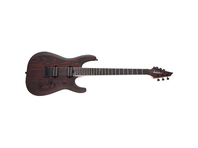 Jackson Pro Series Dinky DK2 Modern Ash HT6 Electric Guitar, Ebony Fingerboard, Baked Red