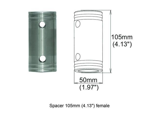ProX XT-SPFF105 Spacer 105mm Female Coupler