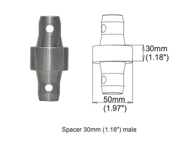 ProX XT-SPMM30 Spacer 30mm Male Coupler