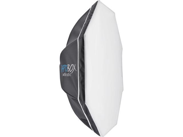 Westcott Rapid Box Switch Round Head Speedlite 2-Light Softbox Kit, Black