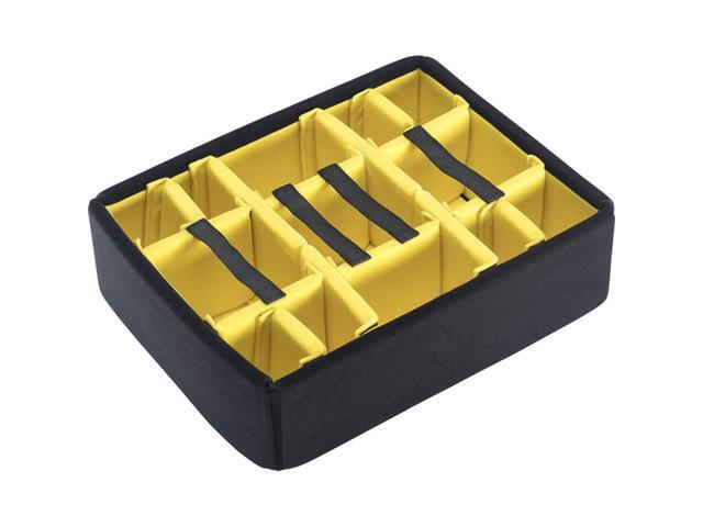 Pelican 1555 Padded Divider Set for 1550 Cases - Yellow/Black #015500-4050-000