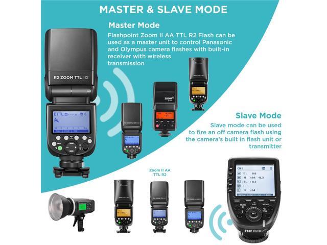 Flashpoint Zoom II AA TTL R2 Flash Speedlight for Panasonic and Olympus Camera