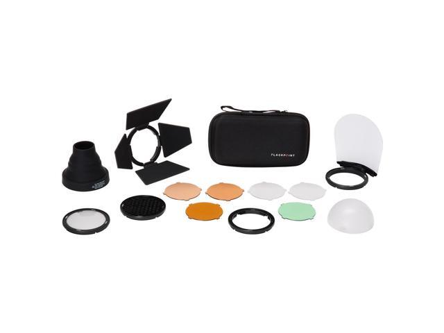 Flashpoint X100 TTL R2 On Camera Flash & Round Head Flash Accessory Kit - Sony