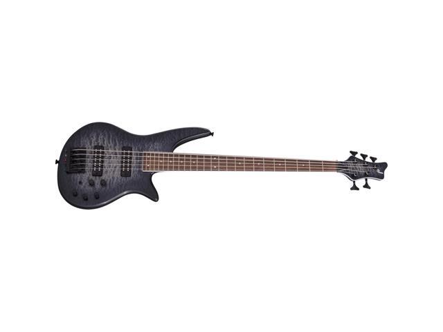 Jackson X Series Spectra Bass SBXQ V 5-String Electric Guitar, Laurel Fingerboard, Transparent Black Burst