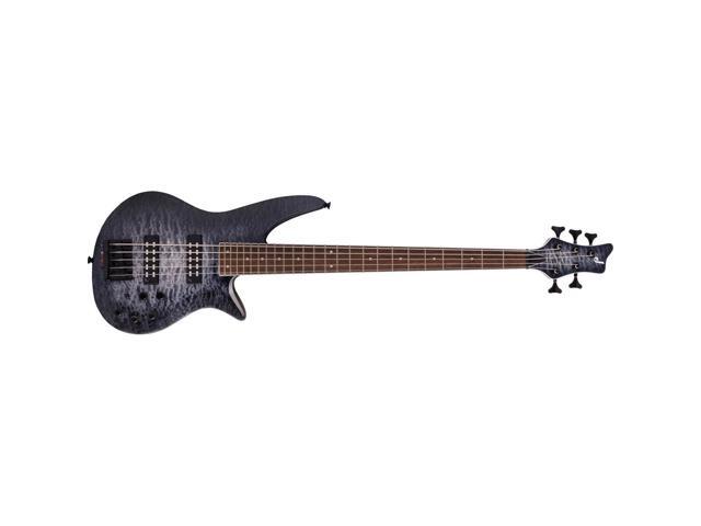Jackson X Series Spectra Bass SBXQ V 5-String Electric Guitar, Laurel Fingerboard, Transparent Black Burst
