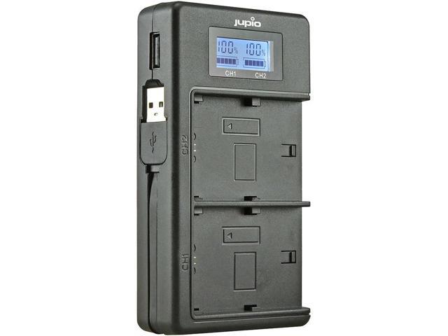 Jupio USB Dedicated Duo Charger LCD for Sony NP-FH50/70/100 NP-FV50/70/100