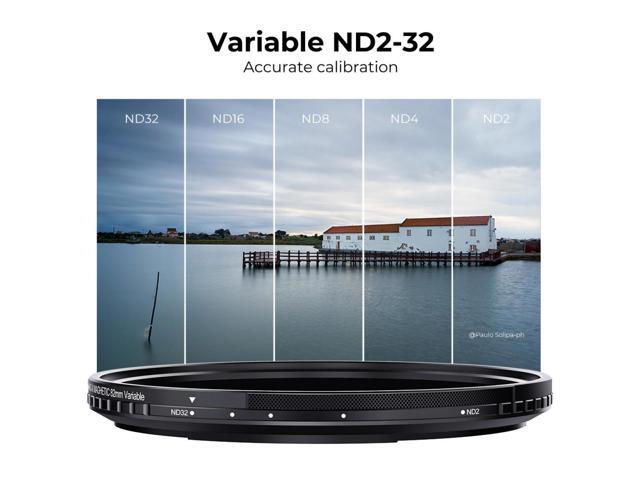 K & F Concept 49mm Nano-X ND2-32 1-5 Stop Magnetic Variable Neutral Density Lens Filter