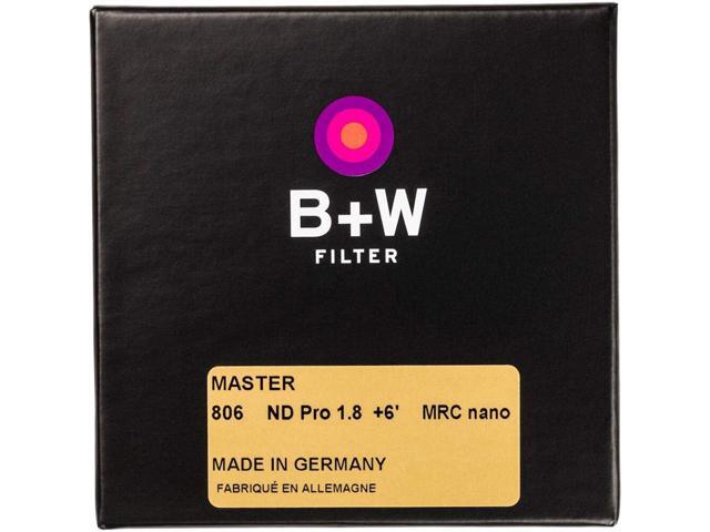 B + W 62mm Master 806M ND 1.8 6-Stop MRC Nano Neutral Density Filter