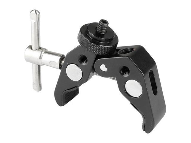 CAMVATE Super Crab Clamp with T-Handle and Dual-Ended 1/4'-20 Male Adapter
