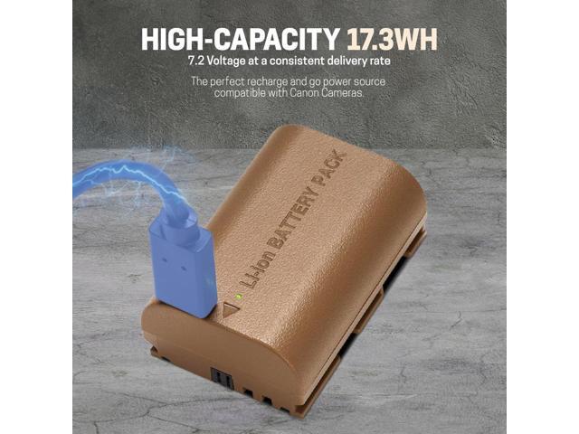 Green Extreme LP-E6P 17.3Wh 7.2V 2400mAh Lithium-Ion Battery Pack with USB-C Charging Port