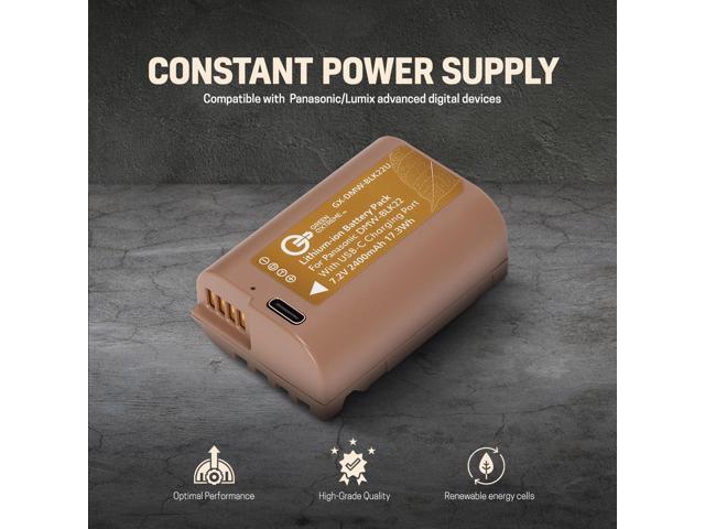 Green Extreme DMW-BLK22U 16.2Wh 2400mAh USB-C Rechargeable Lithium-Ion Battery