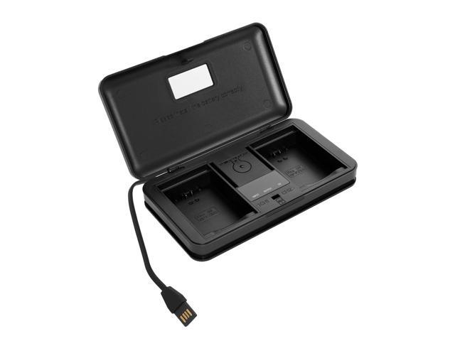 Green Extreme USB LCD Dual Charger Case for Sony NP-FZ100 Battery