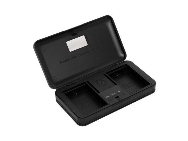 Green Extreme USB LCD Dual Charger Case for Canon LP-E6/LP-E6NH Battery