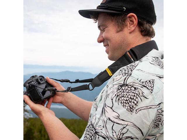 Cotton Carrier Camera Neck Strap, Black
