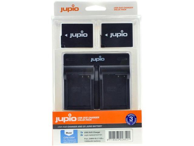 Jupio Value Pack with 2x DMW-BLC12E 7.2V 1200mAh Lithium-Ion Battery and USB Dual Charger