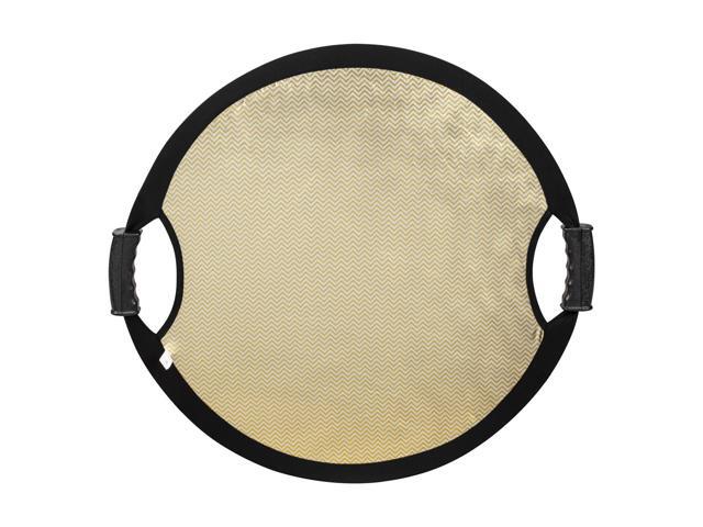 Glow Circular Collapsible Reflector with Handles (22', Wave Gold/White)