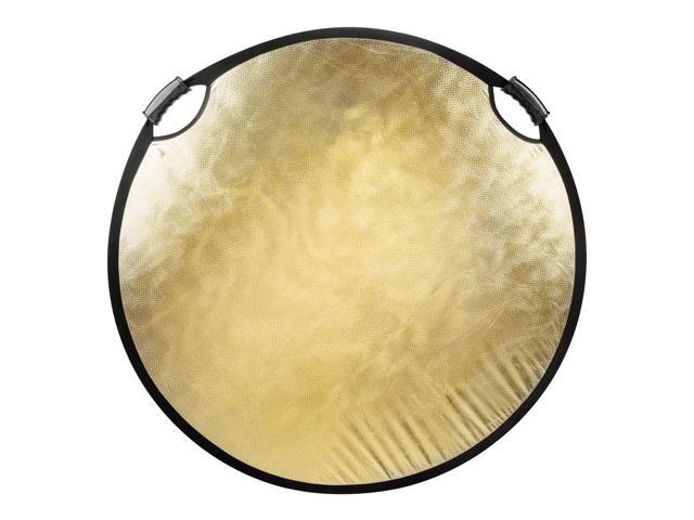 Glow Circular Collapsible Reflector with Handles (42', Wave Gold/White)