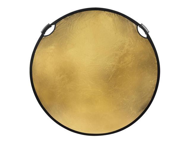Glow Circular Collapsible Reflector with Handles (52', Gold/White)